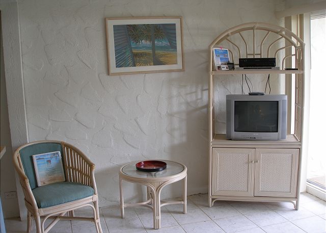 Entertainment center in the living room
