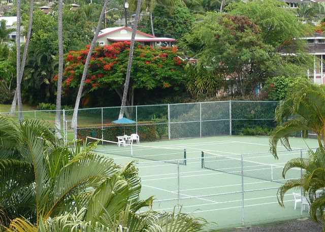 Tennis court at the complex.