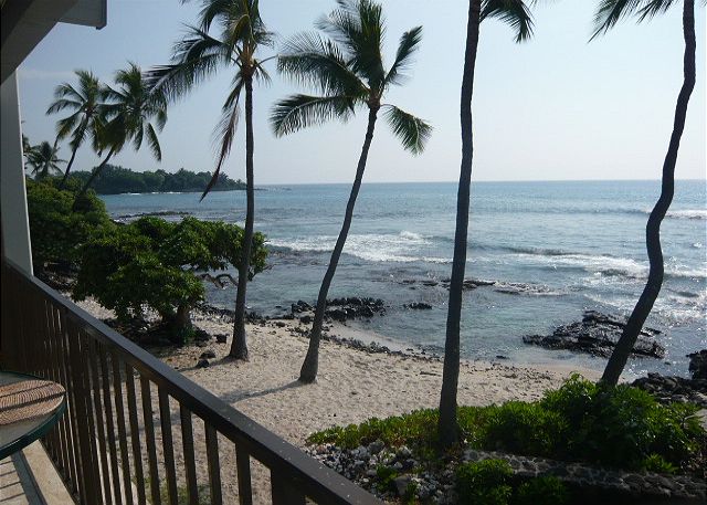 Watch the surfers from the lanai!
