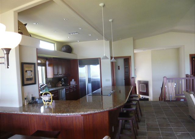 Gourmet kitchen with granite counters, stainless steel appliance