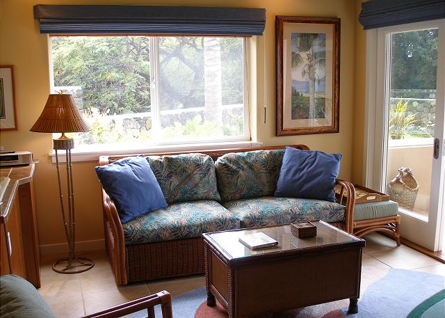 Living room with a fantastic view.
