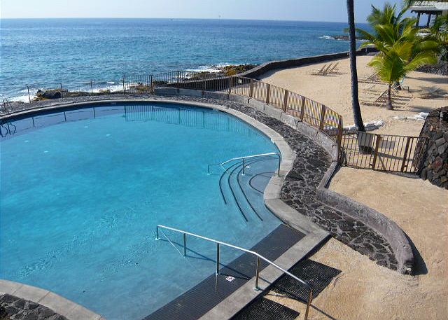 Salt water pool.