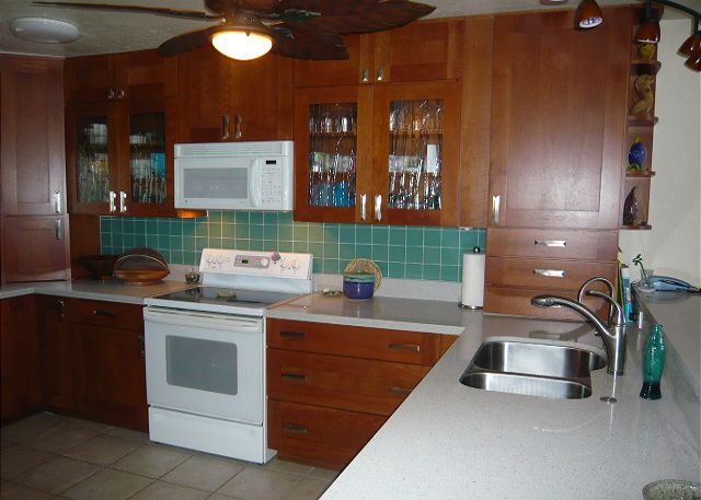 Beautiful remodeled kitchen from top to bottom.
