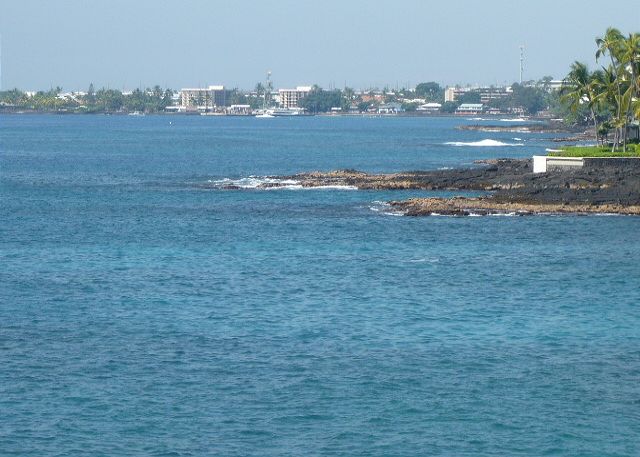 View Kona Town from the lanai.