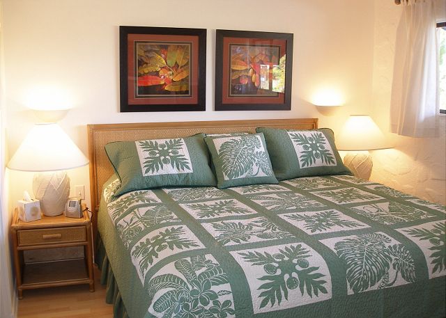 King bed with adjoining bath