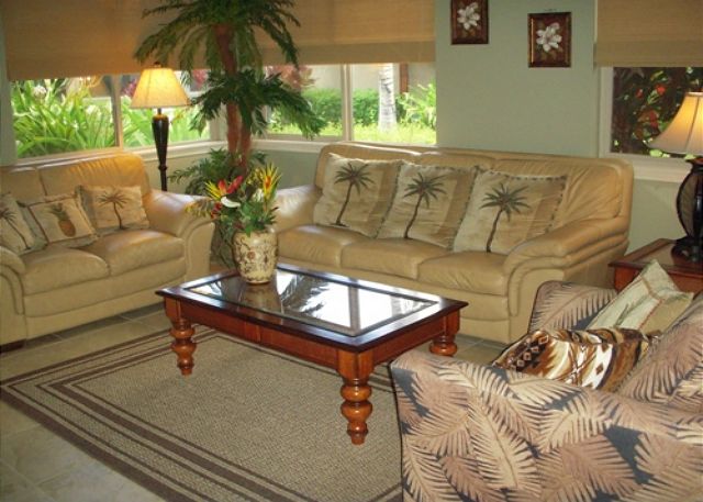 Italian sofa and love seat in the living room.