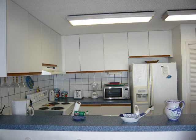 Kitchen from the living room.