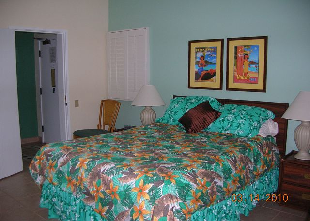 Queen bed in the other master suite.