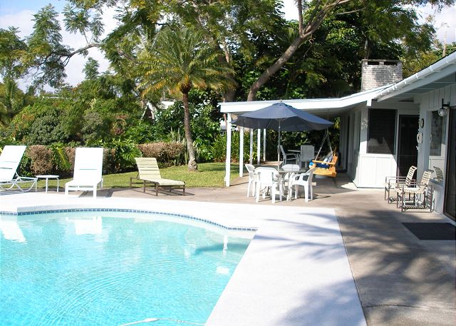 Plenty of room for family fun in the back yard.