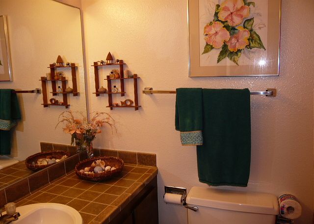 Second bath with shower.