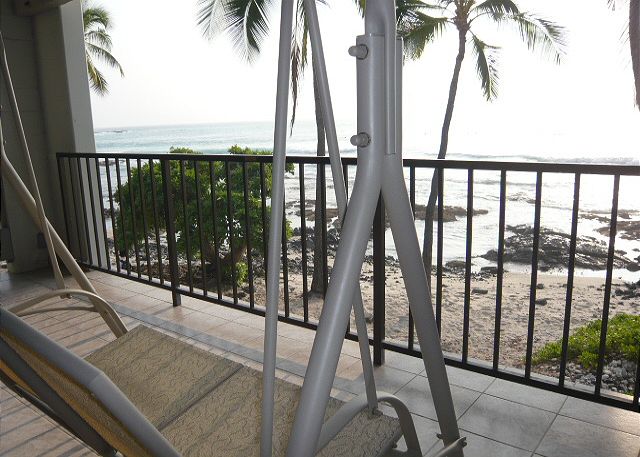 Lounge on the lanai with a fresh cup of Kona coffee watching the