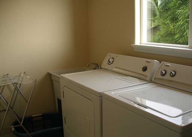 Large washer & dryer available for your use.