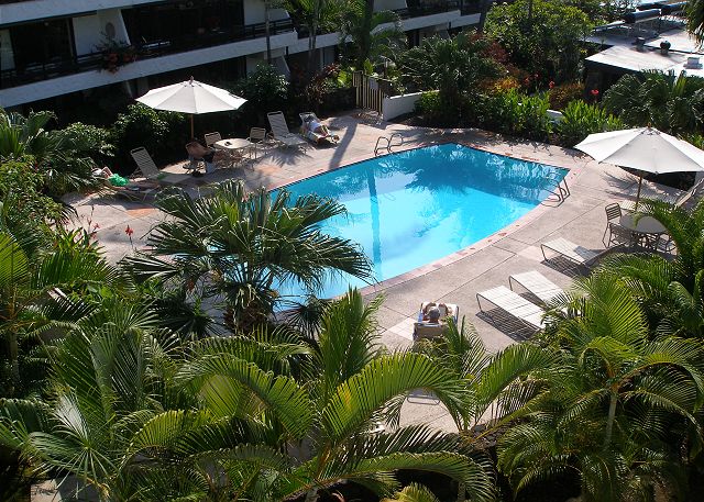Crystal clear fresh water pool