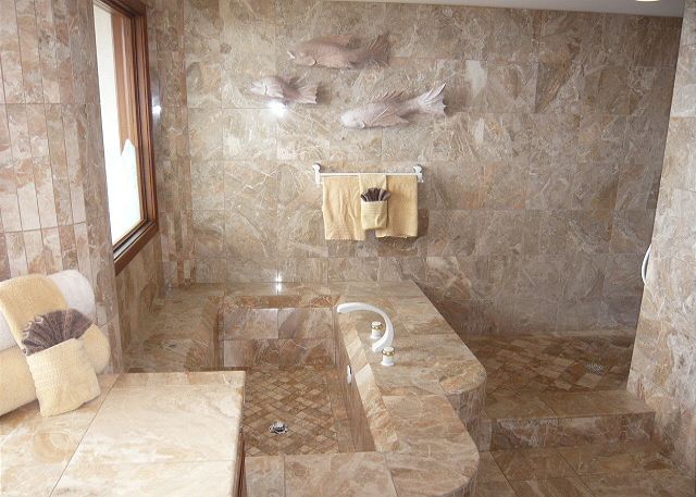Master bathroom.