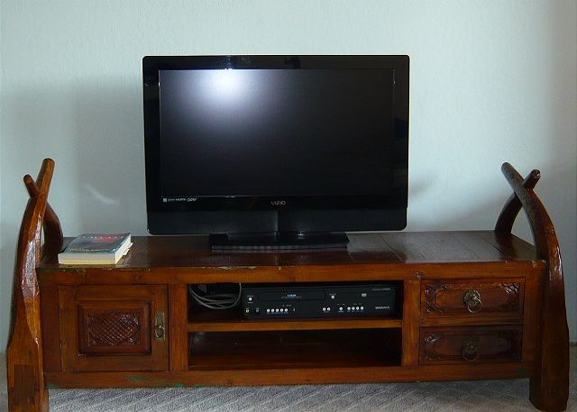 Flat screen TV in the living room.