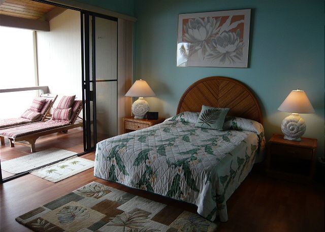 One of the master suites with an ocean view.