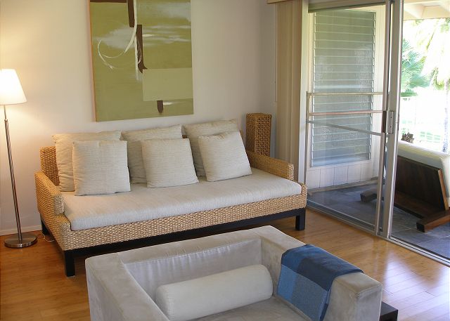 Contemporary furniture with an Asian influence.