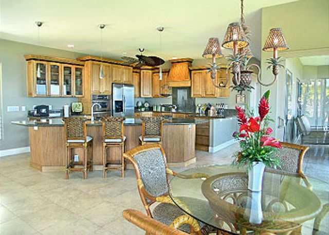 Breakfast table off kitchen