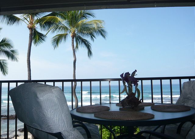 Oh the sounds, sights, and relaxation from this lanai!