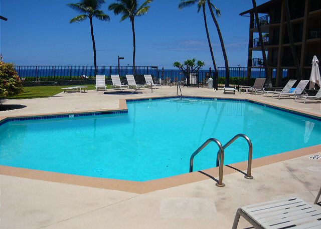 Pool at the end of the complex near the waters edge.