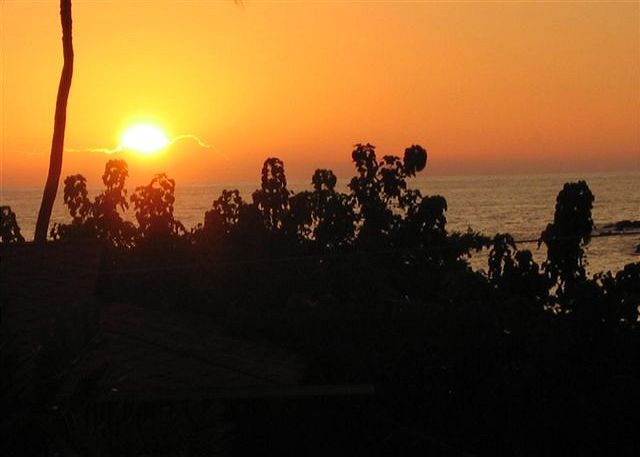 Beautiful sunset view from the lanai
