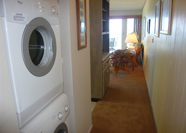 Full washer/druer in the unit.