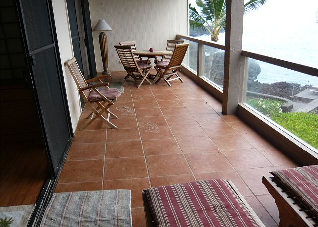 Lanai  off living room & bedroom.
