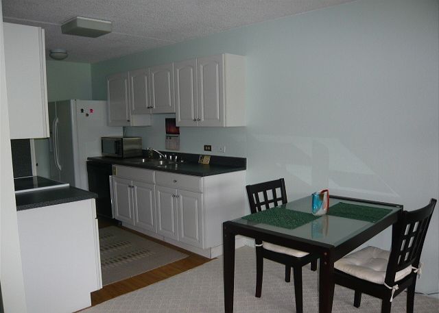 Kitchen with dining table.