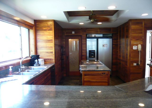 Granite and Koa kitchen