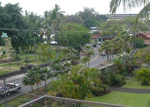 View from the top sundeck of Kona Village.