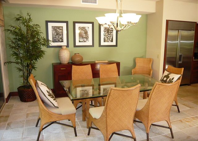 Newly furnished dining room.