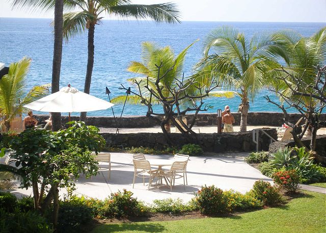 Sandy beach area near the cabana.