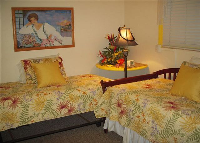 Twins in the second bedroom.