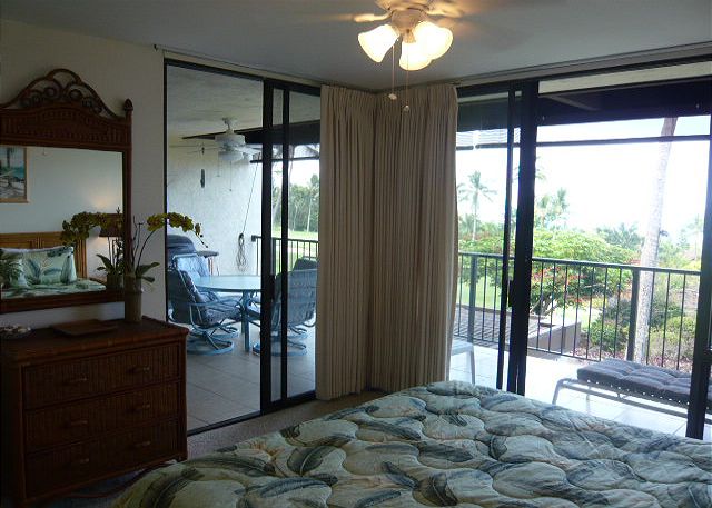 Master bedroom with a king bed.