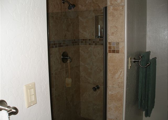 Beautifully tiled shower
