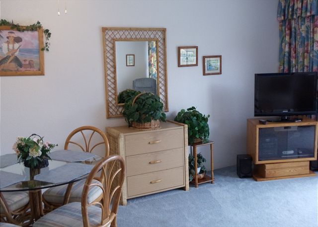 New flat screen TV as well as Blu-Ray DVD & Wi-Fi access.