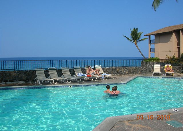 One of the ocean front pools.