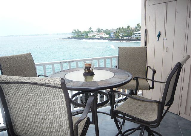 Ocean front condo-view from the lanai.