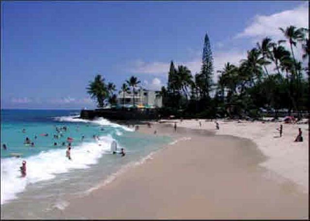 This beach is directly across the street from White Sands Villag