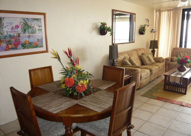 Dining room into the kitchen.
