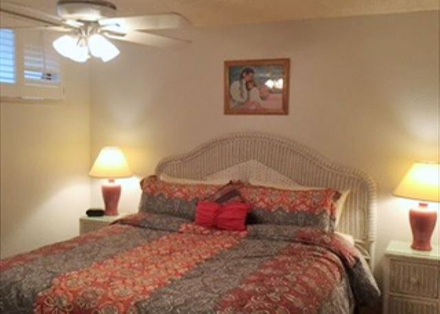 Master bedroom with King size bed