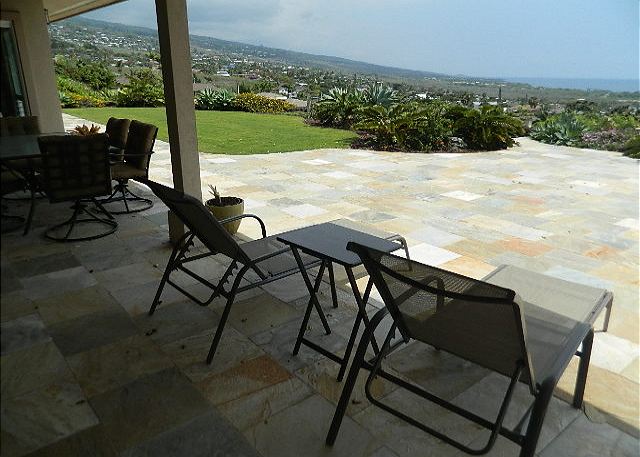 Lanai off the back of the home