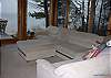 Large couch with plenty of seating
