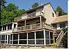 Winnipesaukee Waterfront w/ guest house, dock, sandy beach slps 13. (301)