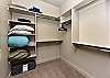 Main Closet is large a spacious, stocked with extra pillow's, blankets, and air mattress. 