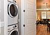 The Washer & Dryer are conveniently located in the main hallway around the corner from the Main Bedroom.
