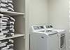 The laundry room has a washer, dryer, iron, ironing board and is stocked with laundry detergent if you desire to wash your clothes during your stay.