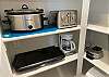 Included in our home is a crock-pot, toaster, griddle, coffee maker, and waffle iron.