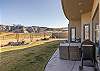 The back patio is a spacious area to entertain guests while enjoying the beautiful surrounding landscapes of Snow Canyon State Park