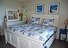 Master bedroom with king bed, private bath and lake view